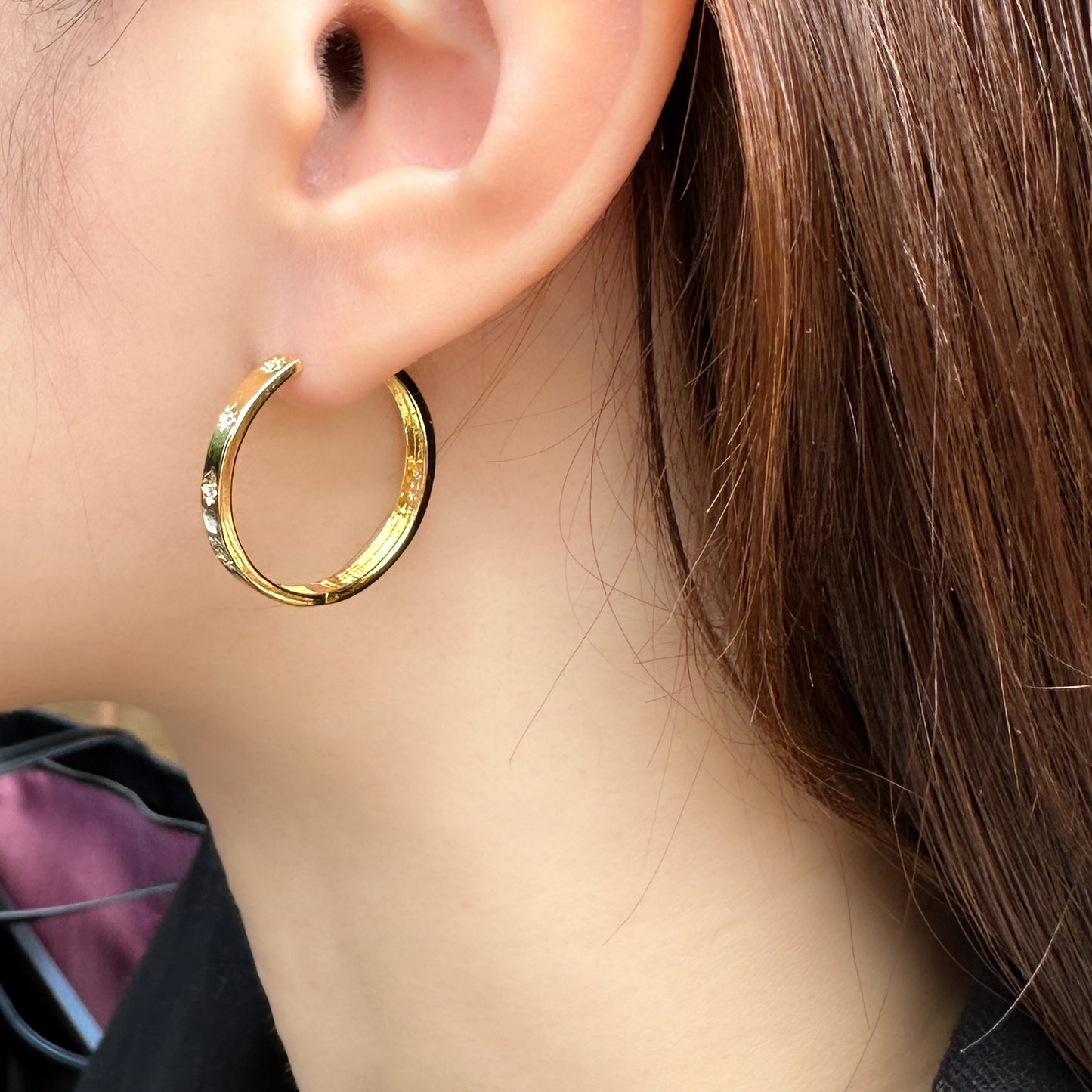 Gold Large Hoops