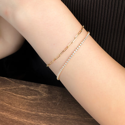 Gold Double Wrap Bracelet