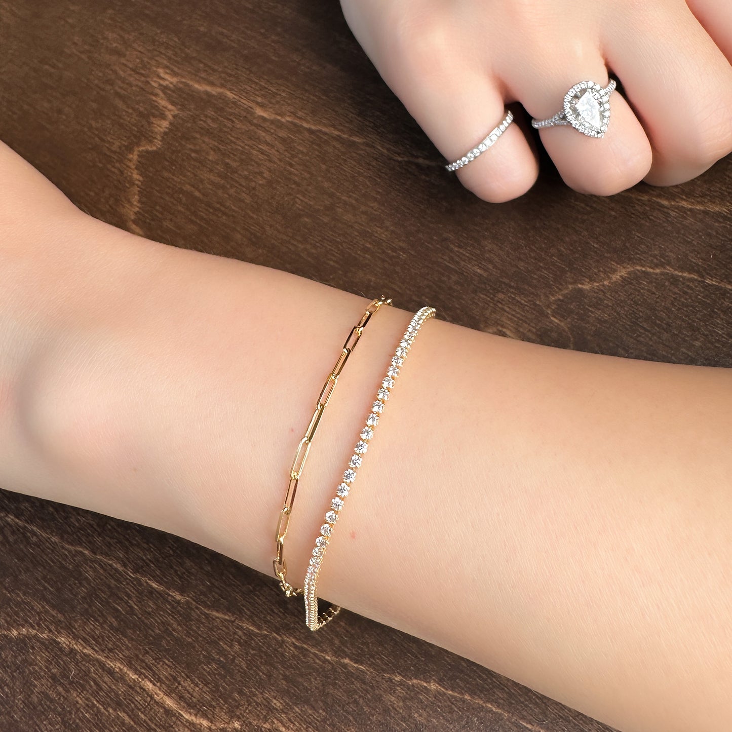 Gold Double Wrap Bracelet