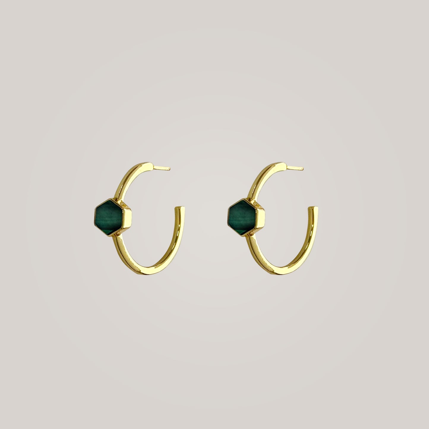 Green Malachite Earrings