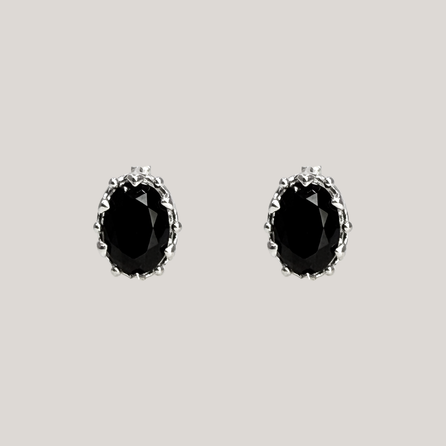 Black Stone Earrings