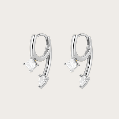 Double Crystal Earrings