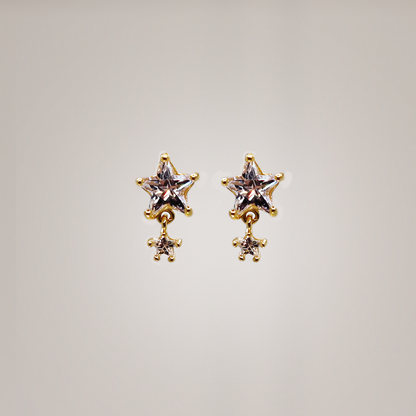 double star earrings