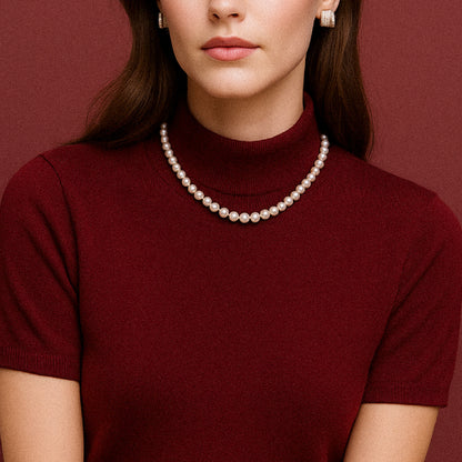 Premium Long Pearl Necklace