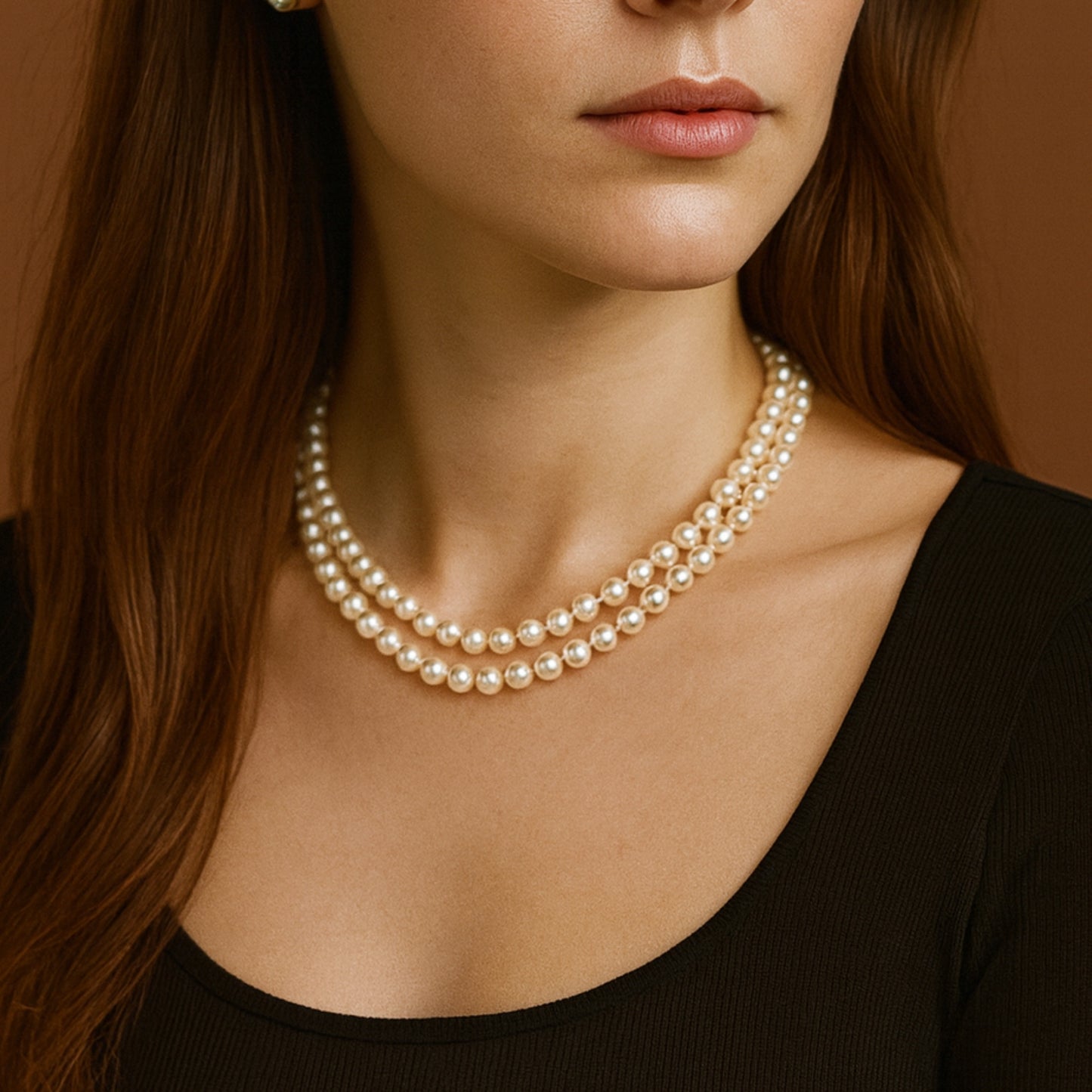 Premium Long Pearl Necklace